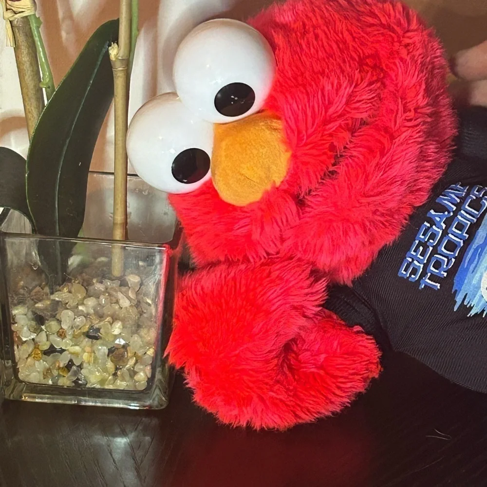 SESAME STREET TROPICS ELMO Plush Doll Large 24